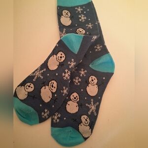 Snowman Patterned Holiday Socks